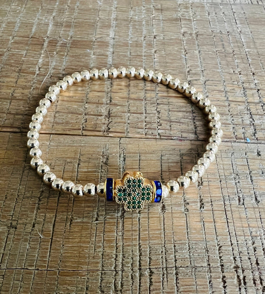 NDHS Gold Stretch Bracelet