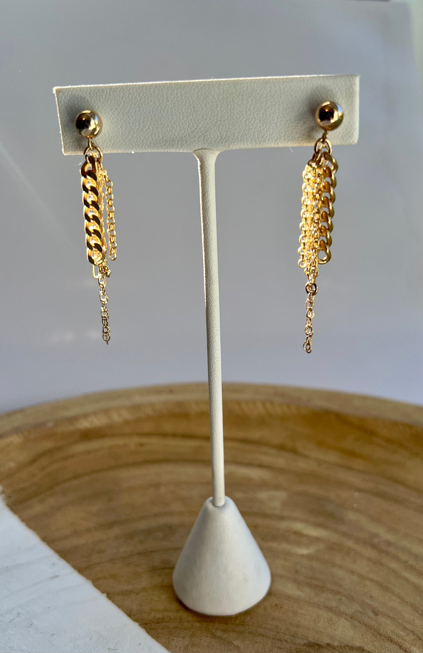 Front To Back Liberty Earring in Gold