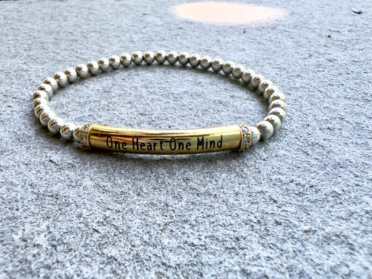 HGP One Heart, One Mind Stretch Bracelet